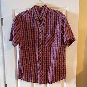 Roundtree & Yorke Red and Blue Checkered Shirt